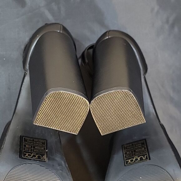 BRAND NEW WOMEN"S SUGAR SKYHIGH LEATHER ANKLE STRAP HEELS - Picture 14 of 16